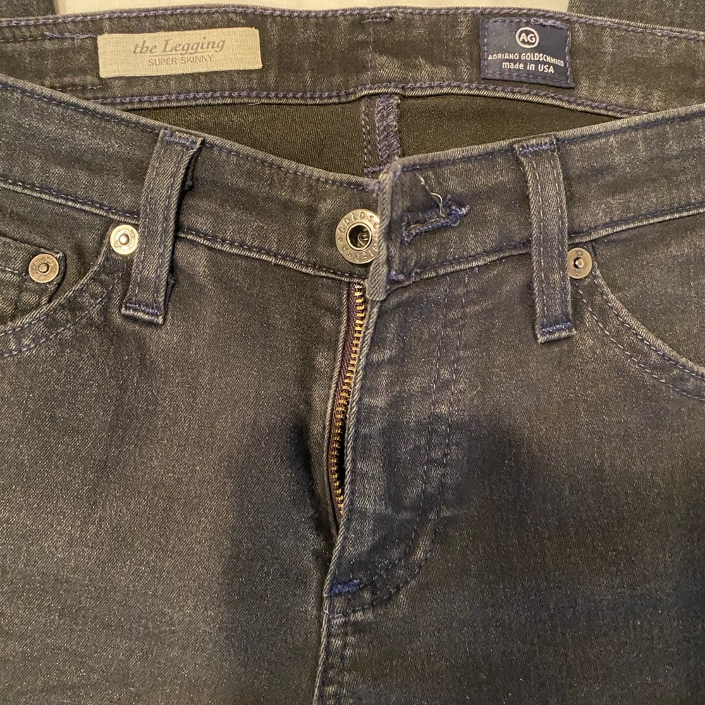 Skinny stretch jeans -gray/black with shimmer